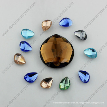 Piedras de cristal de la joyería del espejo redondo posterior plano para la fabricación de la joyería